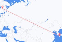 Flyrejser fra Kumamoto, Japan til Kajaani, Finland