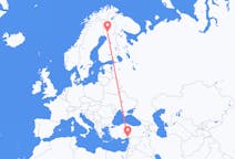 Flights from Adana in Turkey to Rovaniemi in Finland