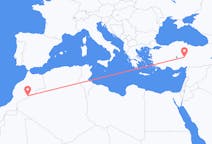 出发地 摩洛哥出发地 扎戈拉目的地 土耳其開塞利的航班