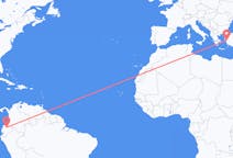 Flyreiser fra Quito, Ecuador til Izmir, Tyrkia