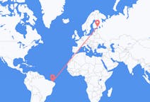 Flyreiser fra Fortaleza, Brasil til Villmanstrand, Finland