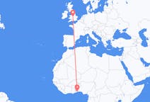 Flights from Lomé, Togo to Birmingham, the United Kingdom