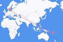 Flyrejser fra Port Vila, Vanuatu til Bornholm, Danmark