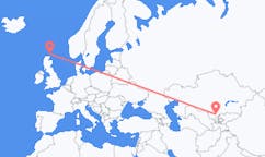 Loty z Szymkent, Kazachstan do Kirkwall, Szkocja