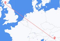 Fly fra Osijek til Glasgow
