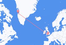 Flyrejser fra Aasiaat, Grønland til Bournemouth, England