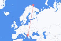 Vluchten van Kirkenes, Noorwegen naar Korfoe, Griekenland