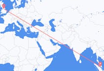 Flyrejser fra Malacca City, Malaysia til Leeds, England
