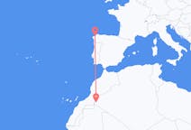 Vluchten van Tindouf naar A Coruña