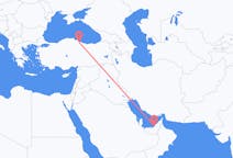 Loty z Abu Zabi, Zjednoczone Emiraty Arabskie z Samsun, Turcja