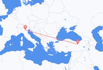 Flyg från Verona, Italien till Erzincan, Italien