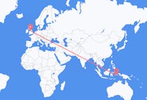 Flyg från Ambon, Maluku, Indonesien till Manchester, Indonesien