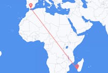 Flyrejser fra Toliara, Madagaskar til Malaga, Spanien