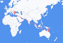 Flyg från Townsville, Australien till Mytilene, Grekland
