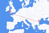 Flyreiser fra Newquay, England til Varna, Bulgaria