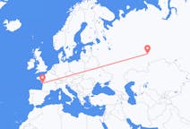 Flights from Yekaterinburg, Russia to La Rochelle, France