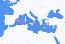 Flyg från Ibiza, Spanien till Dalaman, Turkiet