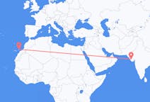 Voos de Jamnagar, Índia para Lanzarote, Espanha