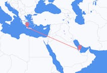 Voli da Doha, Qatar a La Canea, Grecia