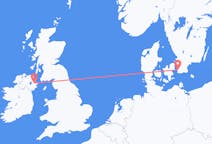 Loty z Belfast, Irlandia Północna do Malmo, Szwecja