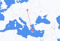 Flights from Poprad in Slovakia to Heraklion in Greece