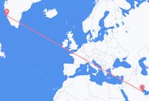 Flyreiser fra Dammam, til Nuuk