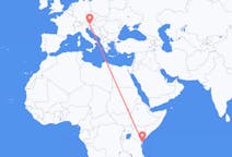 Flyg från Mombasa, Kenya till Klagenfurt, Österrike
