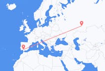 Flyg från Ufa, Ryssland till Sevilla, Spanien