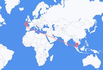Flyreiser fra Kuala Lumpur, til Santiago de Compostela