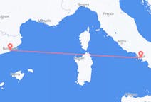 Flug frá Barselóna, Spánn til Napólí, Ítalía