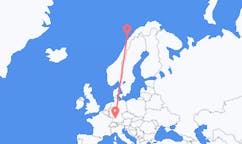 Flyg från Stuttgart, Tyskland till Stokmarknes, Norge