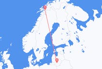 出发地 立陶宛出发地 考那斯目的地 挪威纳尔维克的航班