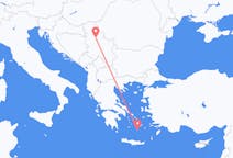 Flights from Belgrade in Serbia to Santorini in Greece