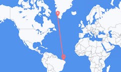 Flyg från Fortaleza, Brasilien till Paamiut, Grönland