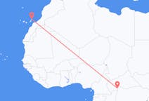 Flyg från Bangui till Lanzarote