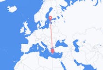 Flights from Heraklion, Greece to Kardla, Estonia