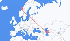 Рейсы из Туркменбаши, Туркменистан в Тронхейм, Норвегия