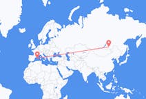 Flights from Chita, Russia to Menorca, Spain