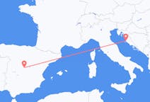 Flights from Madrid to Zadar