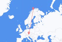 Flyrejser fra Sørkjosen til Salzburg