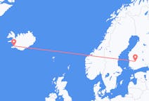 Loty z Tampere, Finlandia do Reykjaviku, Islandia