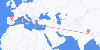 Flyreiser fra Nepal til Spania