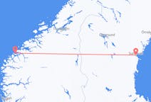 Vluchten van Sundsvall naar Ålesund