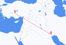 Flyrejser fra Basra, Irak til Konya, Tyrkiet