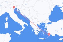 Flights from Rhodes in Greece to Venice in Italy
