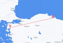Vluchten van Samsun, Turkije naar Edremit, Turkije