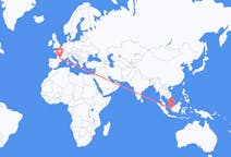 Flyrejser fra Pontianak, Indonesien til Toulouse, Frankrig