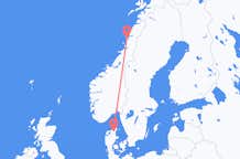 Loty z Sandnessjøen do Aalborga