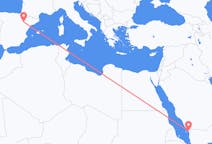Flights from Jizan, Saudi Arabia to Zaragoza, Spain