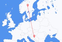 Flüge von Tuzla, Bosnien und Herzegowina nach Rörbäcksnäs, Schweden